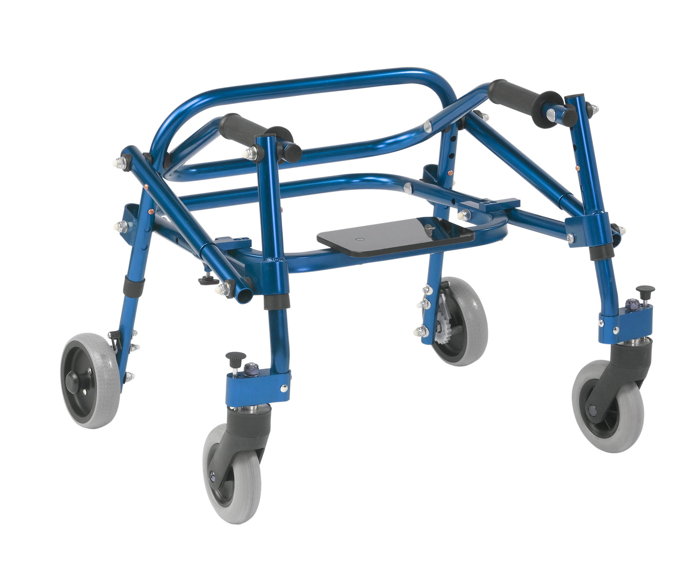 Nimbo 2G Lightweight Posterior Walker with Seat, Extra Small, Knight Blue