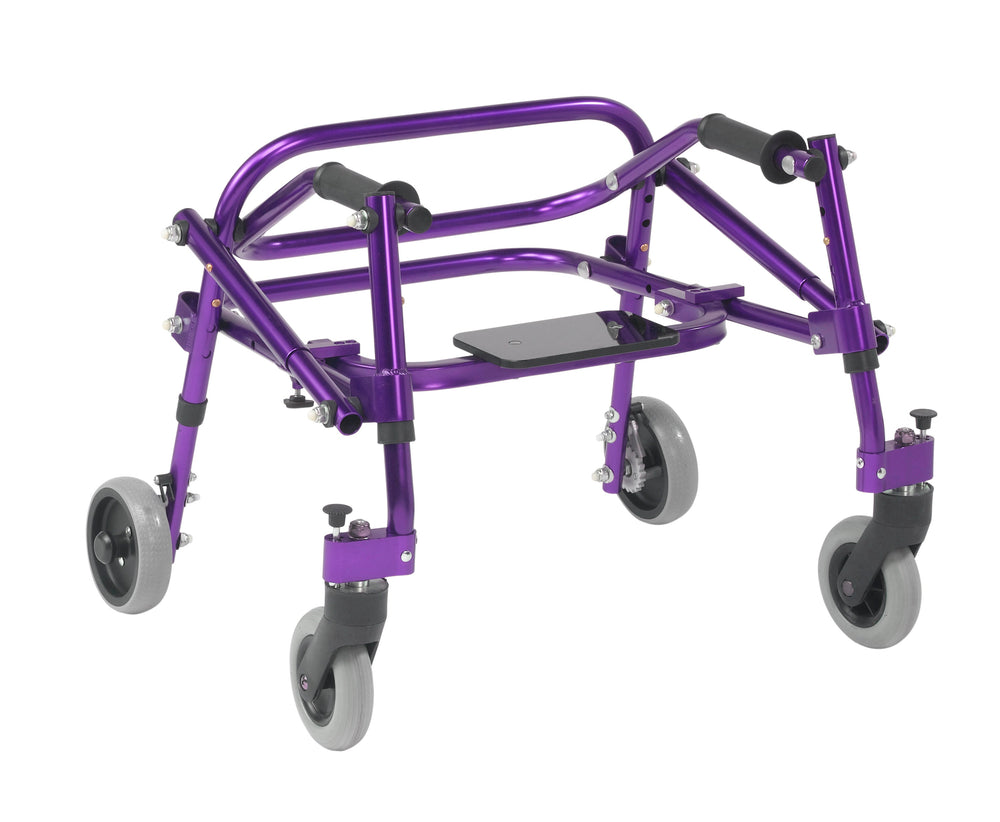 Nimbo 2G Lightweight Posterior Walker with Seat, Extra Small, Wizard Purple