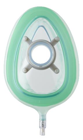Medline Premium Anesthesia Mask with Tail Valve, Adult, Size 5