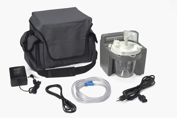 DeVilbiss Healthcare 7305 Series Homecare Suction Unit with External Filter, Battery, and Carrying Case - No Insurance Medical Supplies