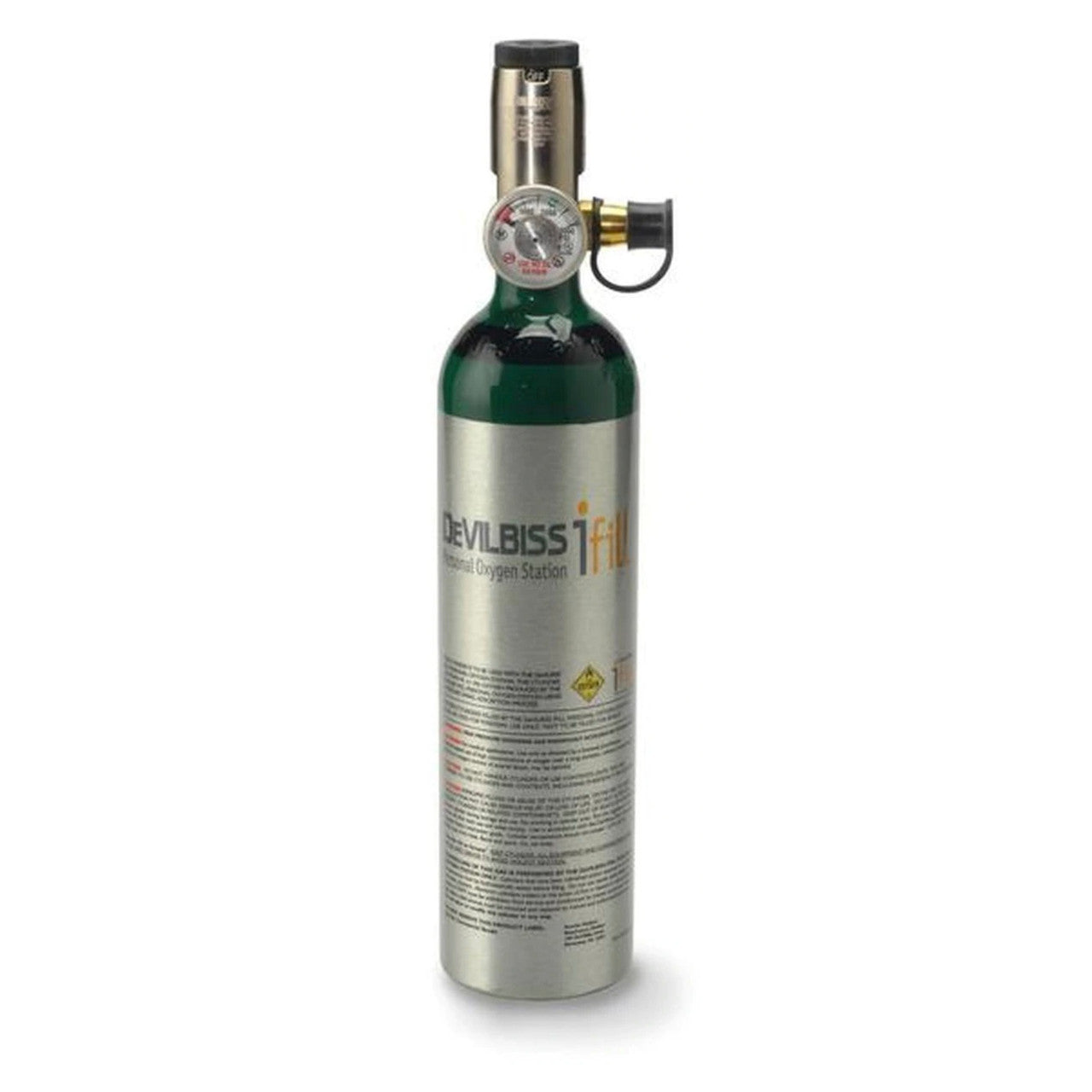 DeVilbiss Healthcare Continuous Flow Oxygen Cylinder, M6 Cylinder - No Insurance Medical Supplies