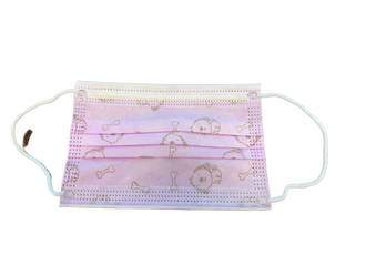 Kids 3-PLY Disposable Surgical Mask w/Elastic Ear Loop, Pink/Blue - No Insurance Medical Supplies