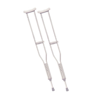 Walking Crutches with Underarm Pad and Handgrip, Tall Adult, 1 Pair - No Insurance Medical Supplies