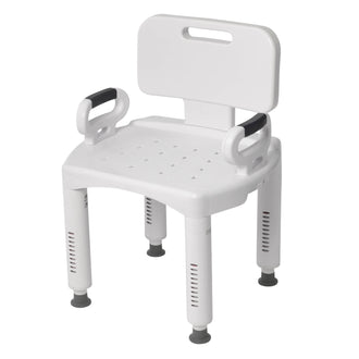 Premium Series Shower Chair with Back and Arms - No Insurance Medical Supplies