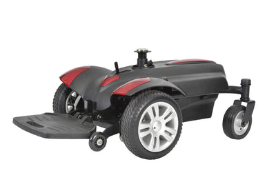 Titan Transportable Front Wheel Power Wheelchair, Full Back Captain's Seat, 18" x 18"