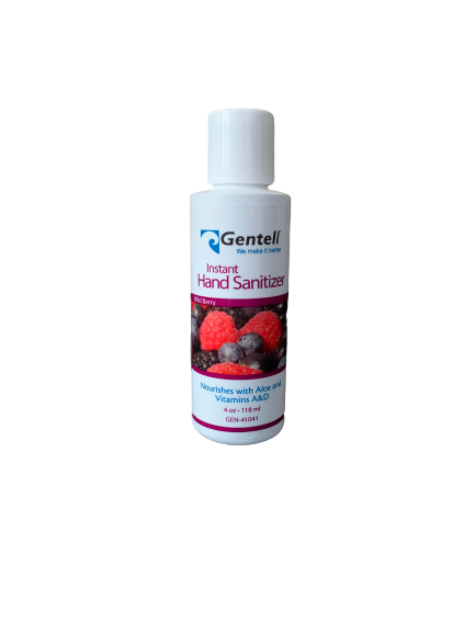 Gentell Hand Sanitizer with Aloe, 4 oz, Wild Berry Scent